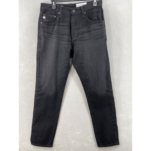 NWT Adriano Goldschmied Jeans Mens Sz 30 Black The‎ Apex Relaxed Tapered $225 - Picture 1 of 16